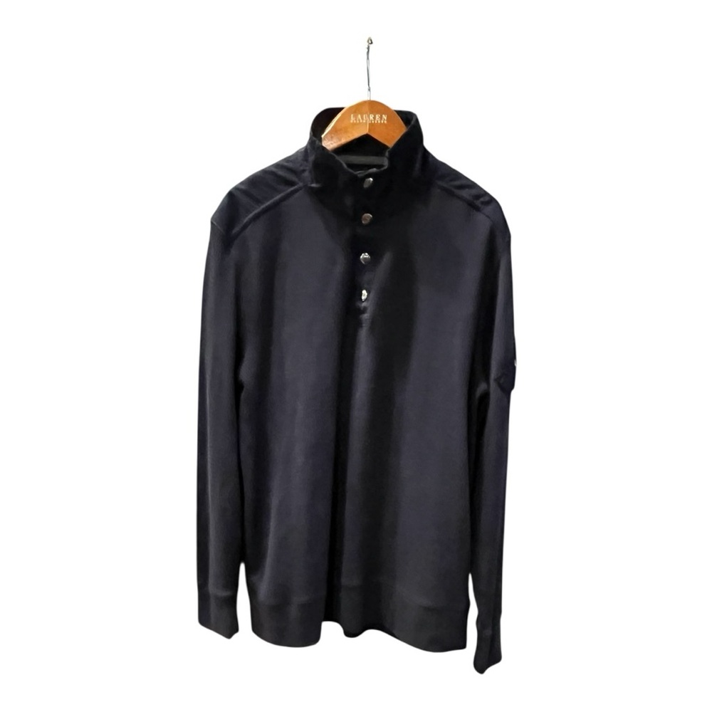 Banana Republic Snap Collar Pullover Thermal Texture,‎ Size L